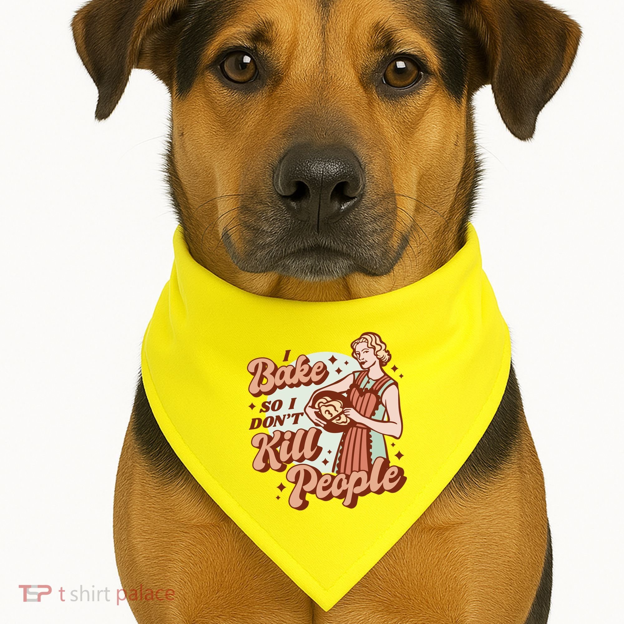 I Bake So I Don't Kill People USA-Made Doggie Bandana