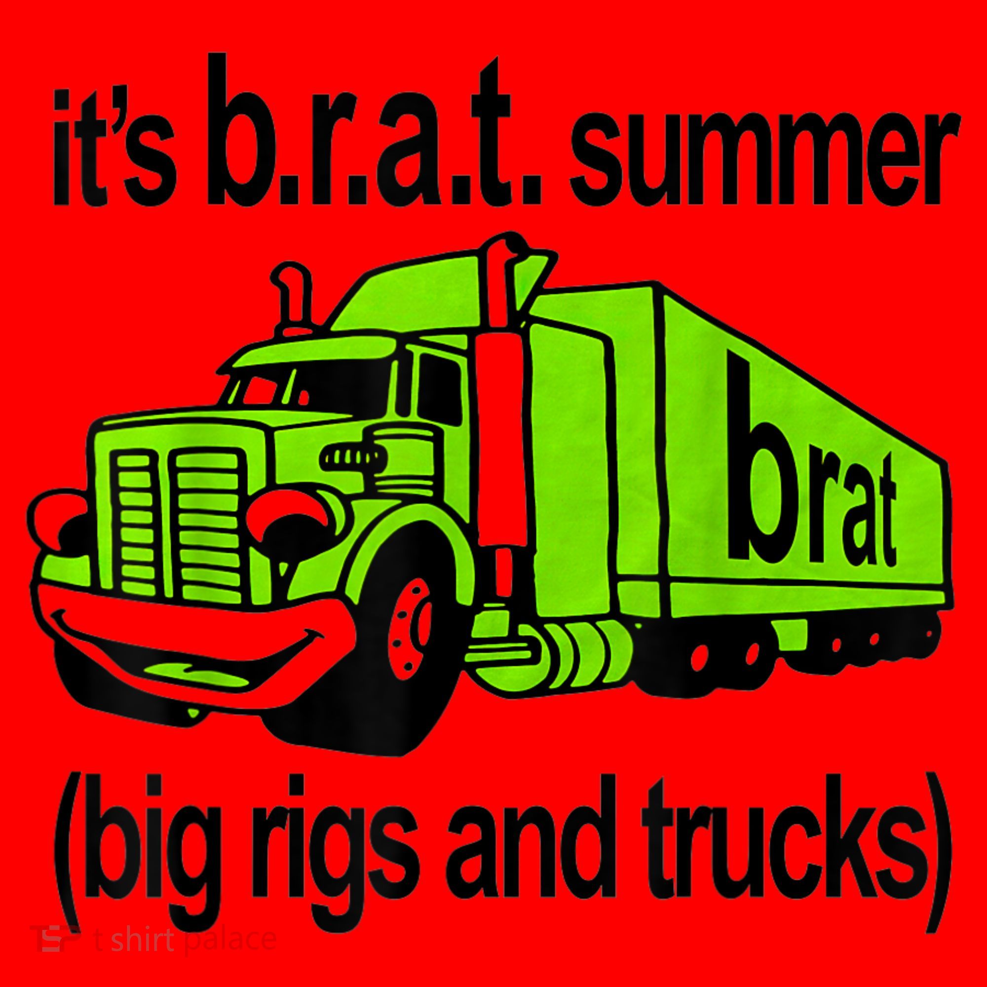 ItS Brat Summer Big Rigs And Trucks Santa Hat