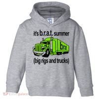 ItS Brat Summer Big Rigs And Trucks Toddler Hoodie thumb 0