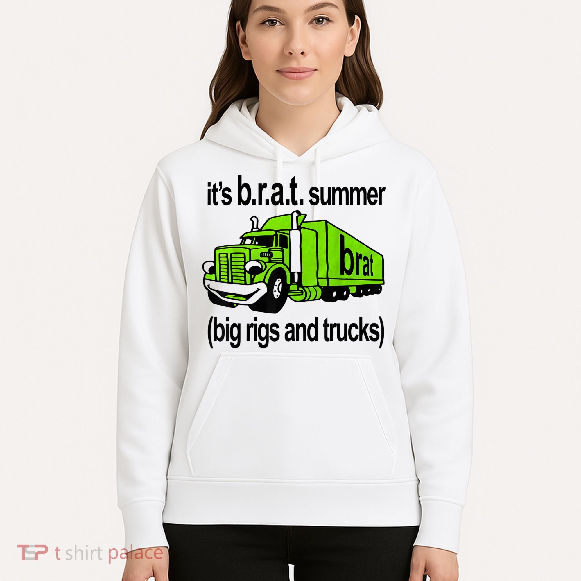 ItS Brat Summer Big Rigs And Trucks Hoodie