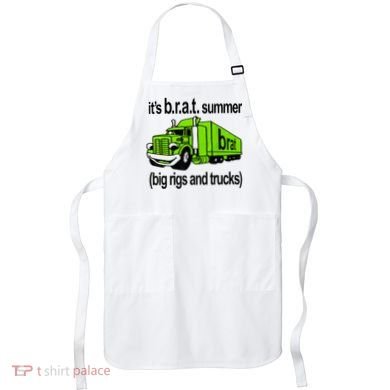 ItS Brat Summer Big Rigs And Trucks Apron