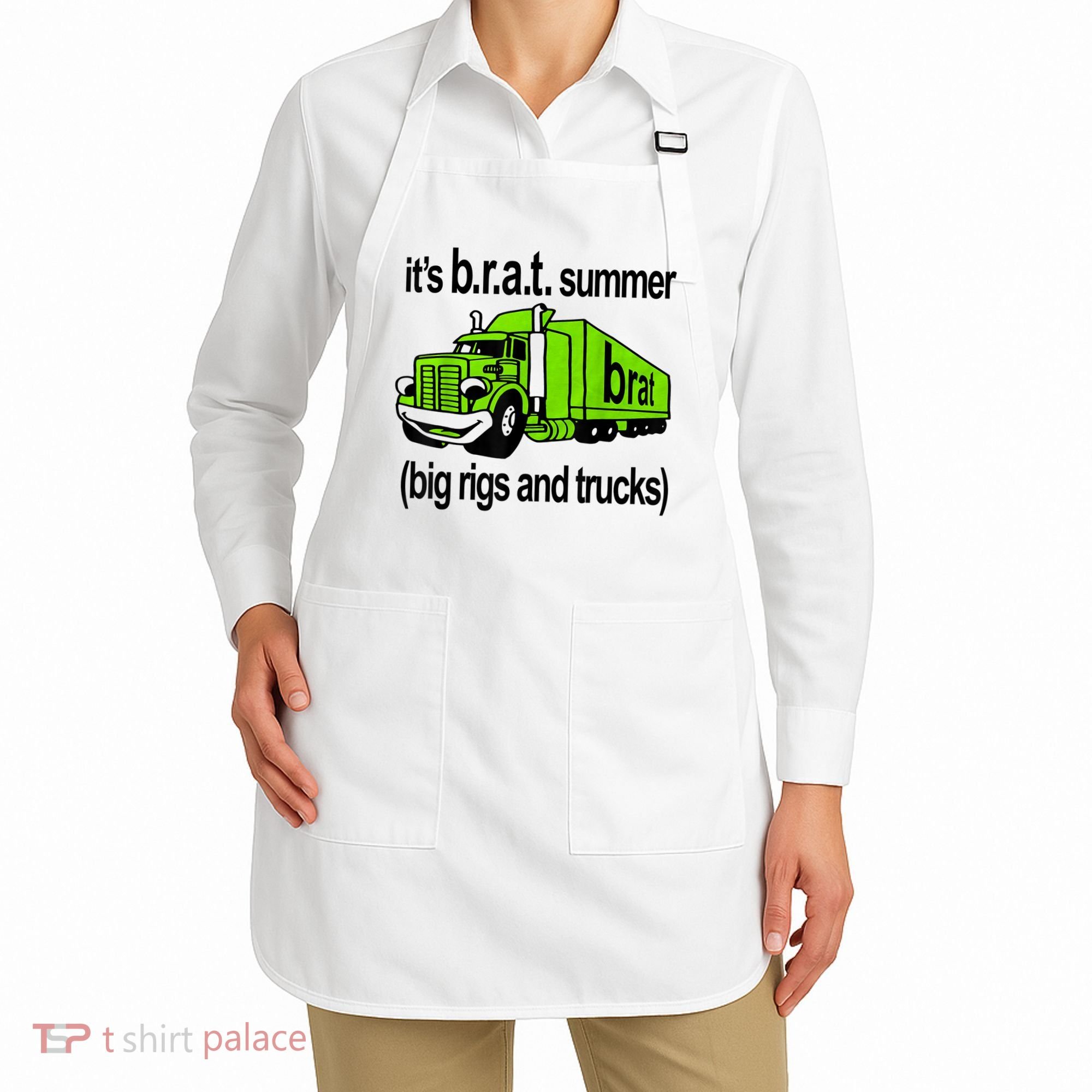 ItS Brat Summer Big Rigs And Trucks Apron