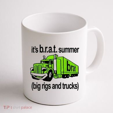 ItS Brat Summer Big Rigs And Trucks Coffee Mug back