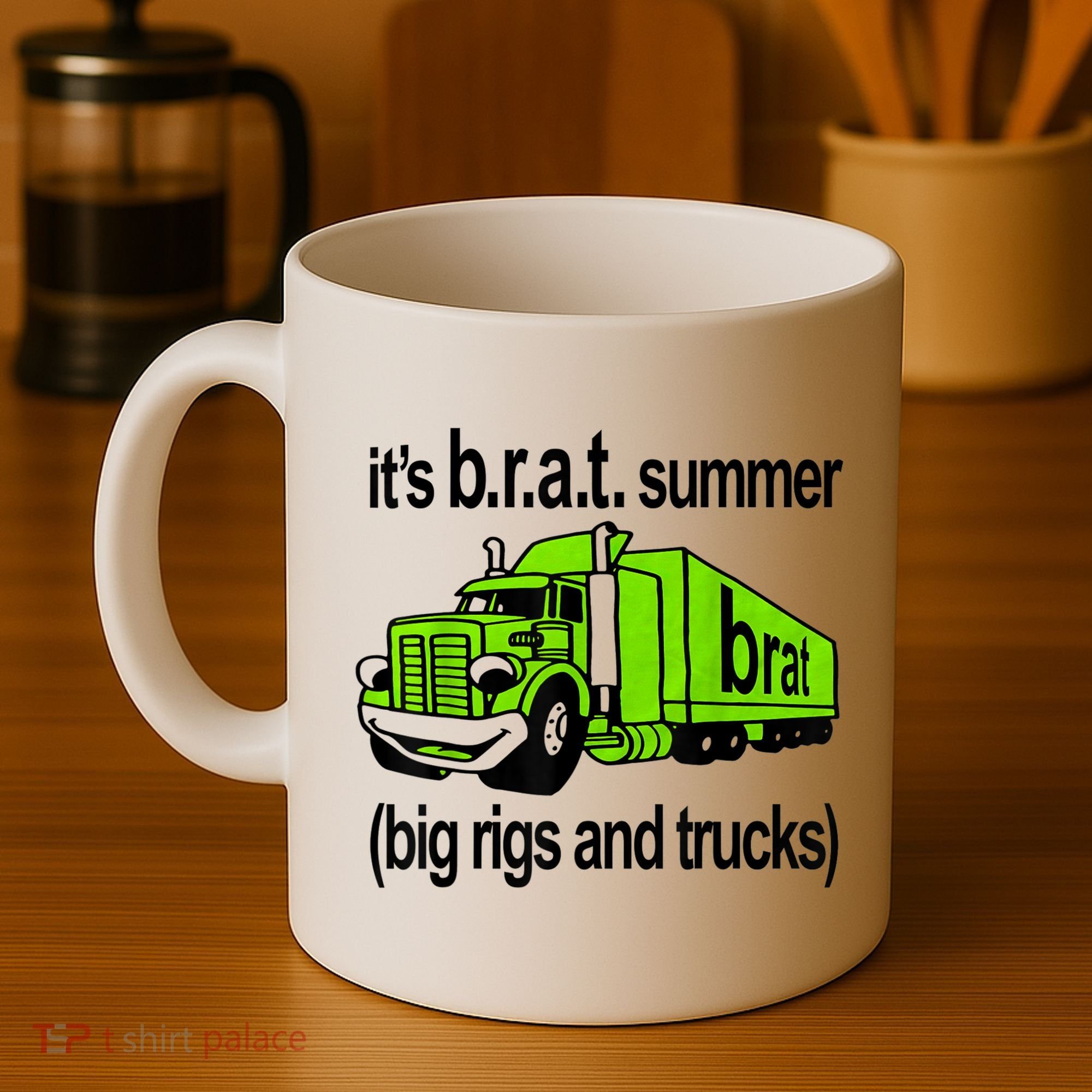 ItS Brat Summer Big Rigs And Trucks Coffee Mug