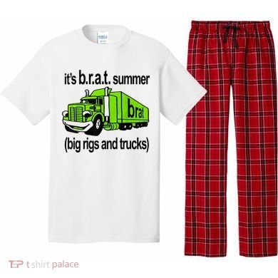 ItS Brat Summer Big Rigs And Trucks Pajama Set
