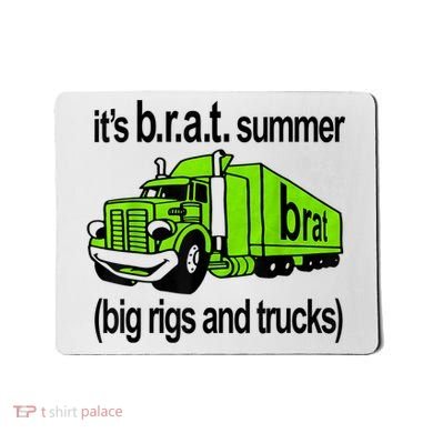ItS Brat Summer Big Rigs And Trucks Mousepad
