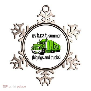 ItS Brat Summer Big Rigs And Trucks Ornament