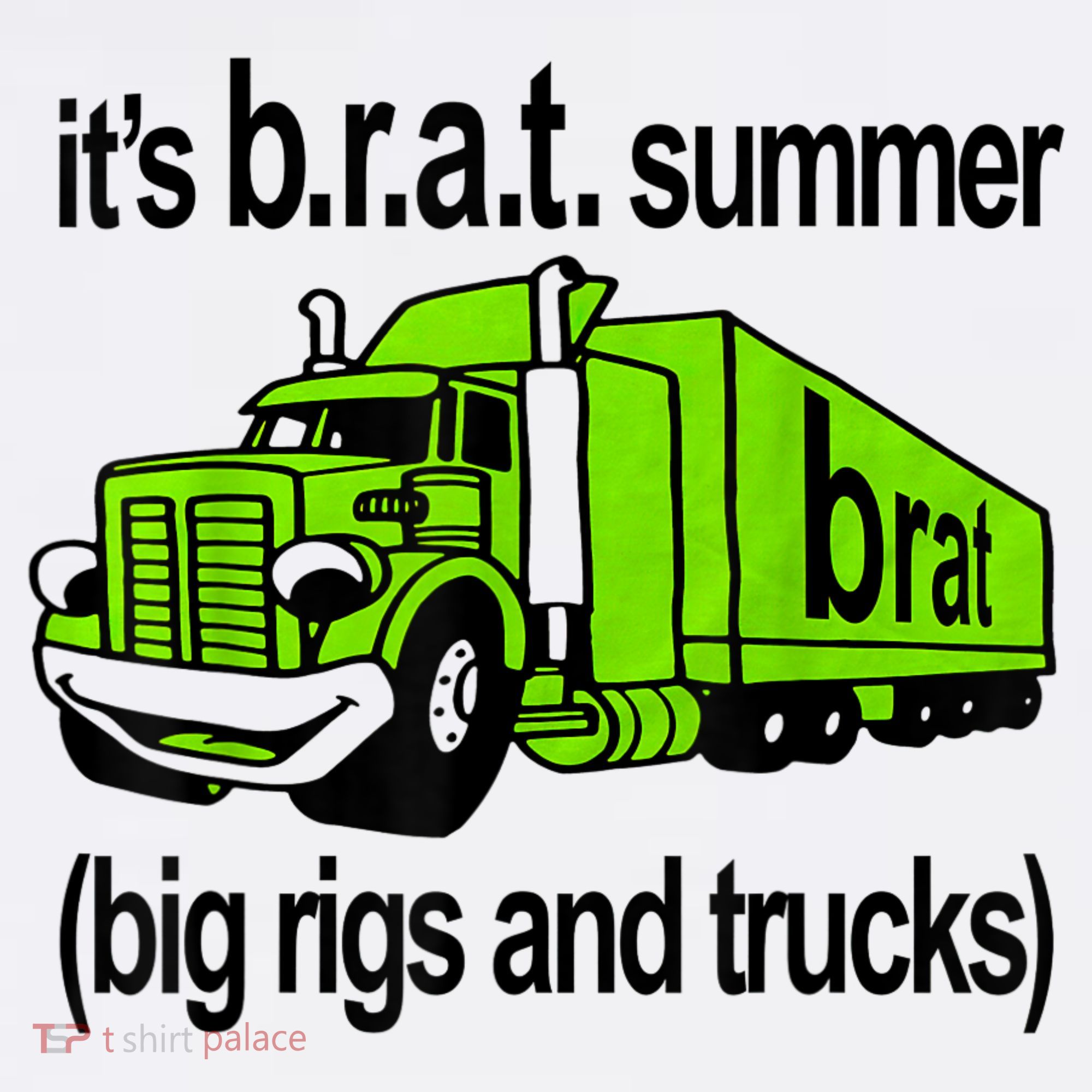 ItS Brat Summer Big Rigs And Trucks Baby Bodysuit