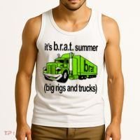 ItS Brat Summer Big Rigs And Trucks Tank Top thumb 3