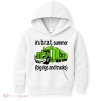 ItS Brat Summer Big Rigs And Trucks Kids Hoodie thumb 0