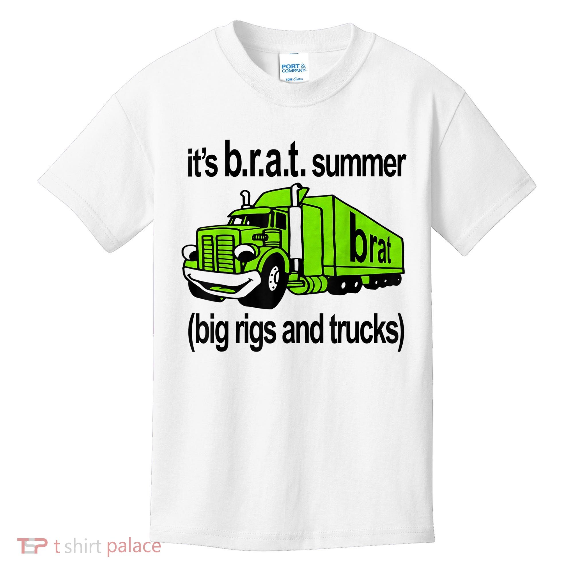 ItS Brat Summer Big Rigs And Trucks Kids T-Shirt