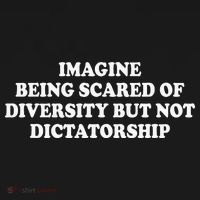 Imagine Being Scared Of Diversity But Not Dictatorship Ornament thumb 1