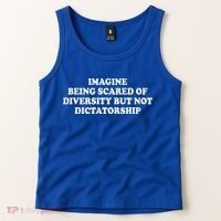 Imagine Being Scared Of Diversity But Not Dictatorship Tank Top thumb 2