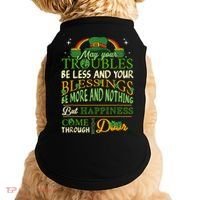 Irish Blessing St Patricks Day Leprechaun Rainbow Irish Doggie Tank thumb 0
