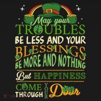 Irish Blessing St Patricks Day Leprechaun Rainbow Irish USA-Made Doggie Bandana thumb 2