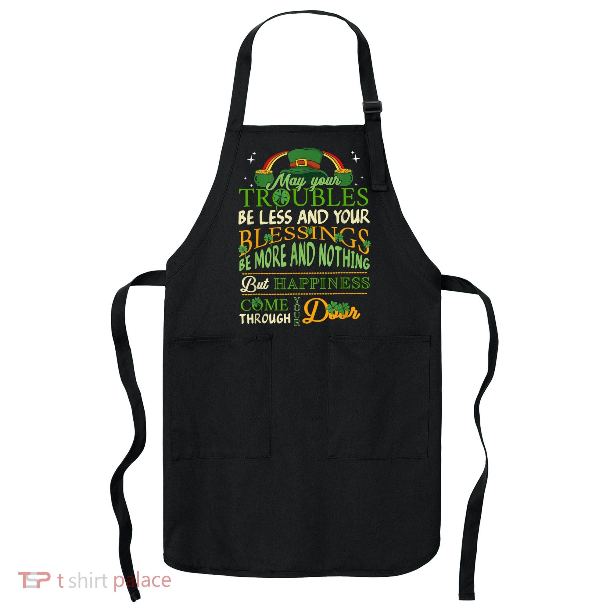Irish Blessing St Patricks Day Leprechaun Rainbow Irish Apron