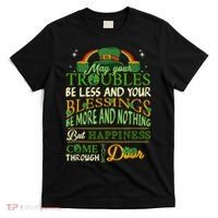 Irish Blessing St Patricks Day Leprechaun Rainbow Irish T-Shirt thumb 0
