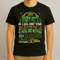 Irish Blessing St Patricks Day Leprechaun Rainbow Irish T-Shirt thumb 3