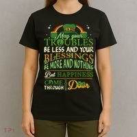 Irish Blessing St Patricks Day Leprechaun Rainbow Irish T-Shirt thumb 4