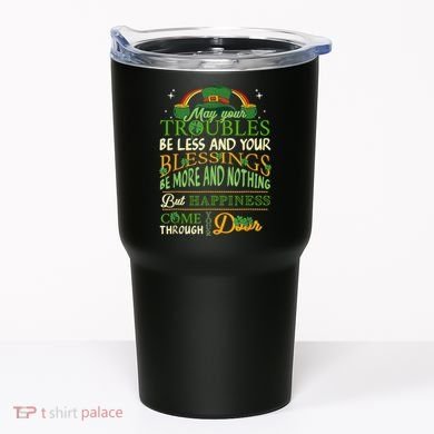 Irish Blessing St Patricks Day Leprechaun Rainbow Irish Tumbler