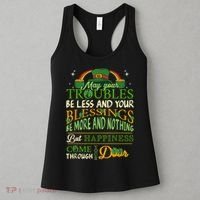 Irish Blessing St Patricks Day Leprechaun Rainbow Irish Women's Tank Top thumb 3