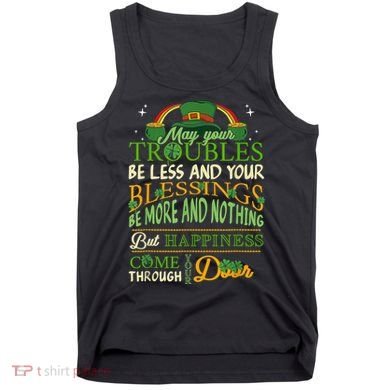Irish Blessing St Patricks Day Leprechaun Rainbow Irish Tank Top