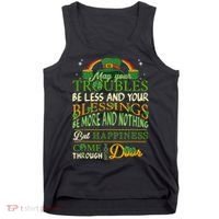 Irish Blessing St Patricks Day Leprechaun Rainbow Irish Tank Top thumb 0