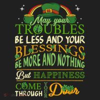 Irish Blessing St Patricks Day Leprechaun Rainbow Irish Golf Towel thumb 3