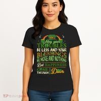 Irish Blessing St Patricks Day Leprechaun Rainbow Irish Women's T-Shirt thumb 4