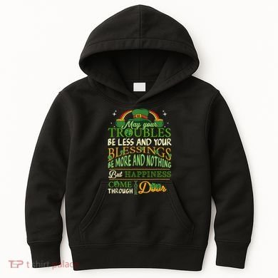 Irish Blessing St Patricks Day Leprechaun Rainbow Irish Kids Hoodie