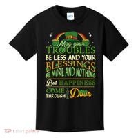 Irish Blessing St Patricks Day Leprechaun Rainbow Irish Kids T-Shirt thumb 0