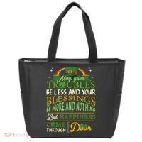 Irish Blessing St Patricks Day Leprechaun Rainbow Irish Tote Bag thumb 0
