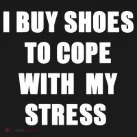 I BUY SHOES TO COPE WITH MY STRESS Long Sleeve Shirt thumb 2