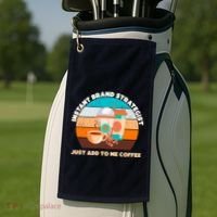 Instant Brand Strategist Just Add To Me Coffee Funny Coffee Lover Golf Towel thumb 2
