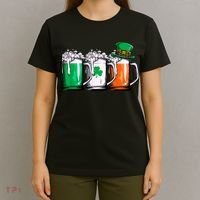 Irish Beer Ireland Flag St Patricks Day Men Women Leprechaun T-Shirt thumb 4