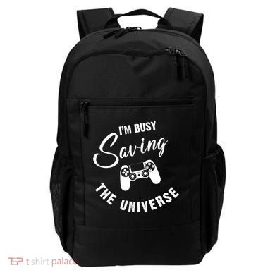 I'm Busy Saving The Universe Gamer Backpack