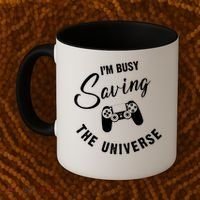 I'm Busy Saving The Universe Gamer Coffee Mug thumb 2