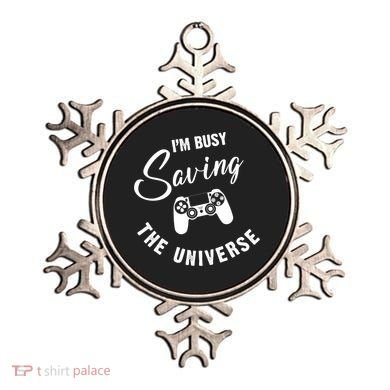 I'm Busy Saving The Universe Gamer Ornament