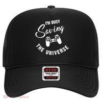 I'm Busy Saving The Universe Gamer Hat thumb 0