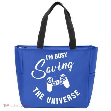 I'm Busy Saving The Universe Gamer Tote Bag