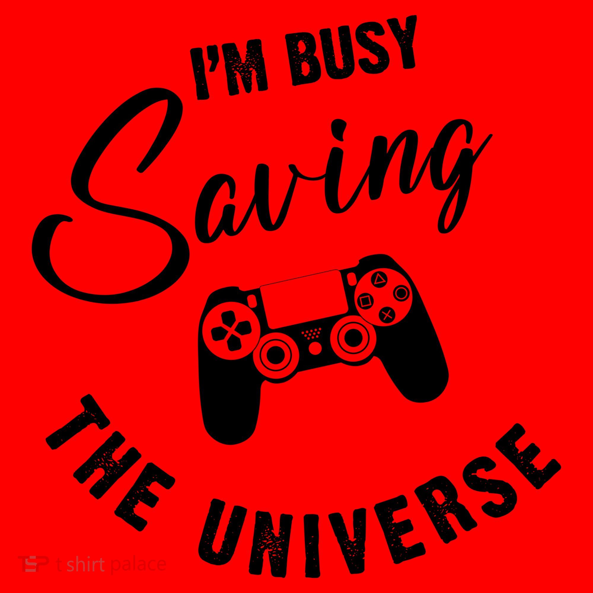 I'm Busy Saving The Universe Gamer Santa Hat
