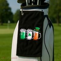 Irish Beer, St Patricks Day, Funny St Patricks Day, St Patricks Day Drinking Golf Towel thumb 2