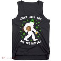 Irish Bigfoot St Patricks Day Leprechaun Sasquatch Party Tank Top thumb 0