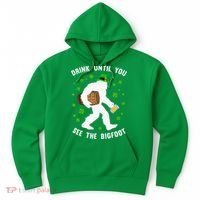 Irish Bigfoot St Patricks Day Leprechaun Sasquatch Party Hoodie thumb 0