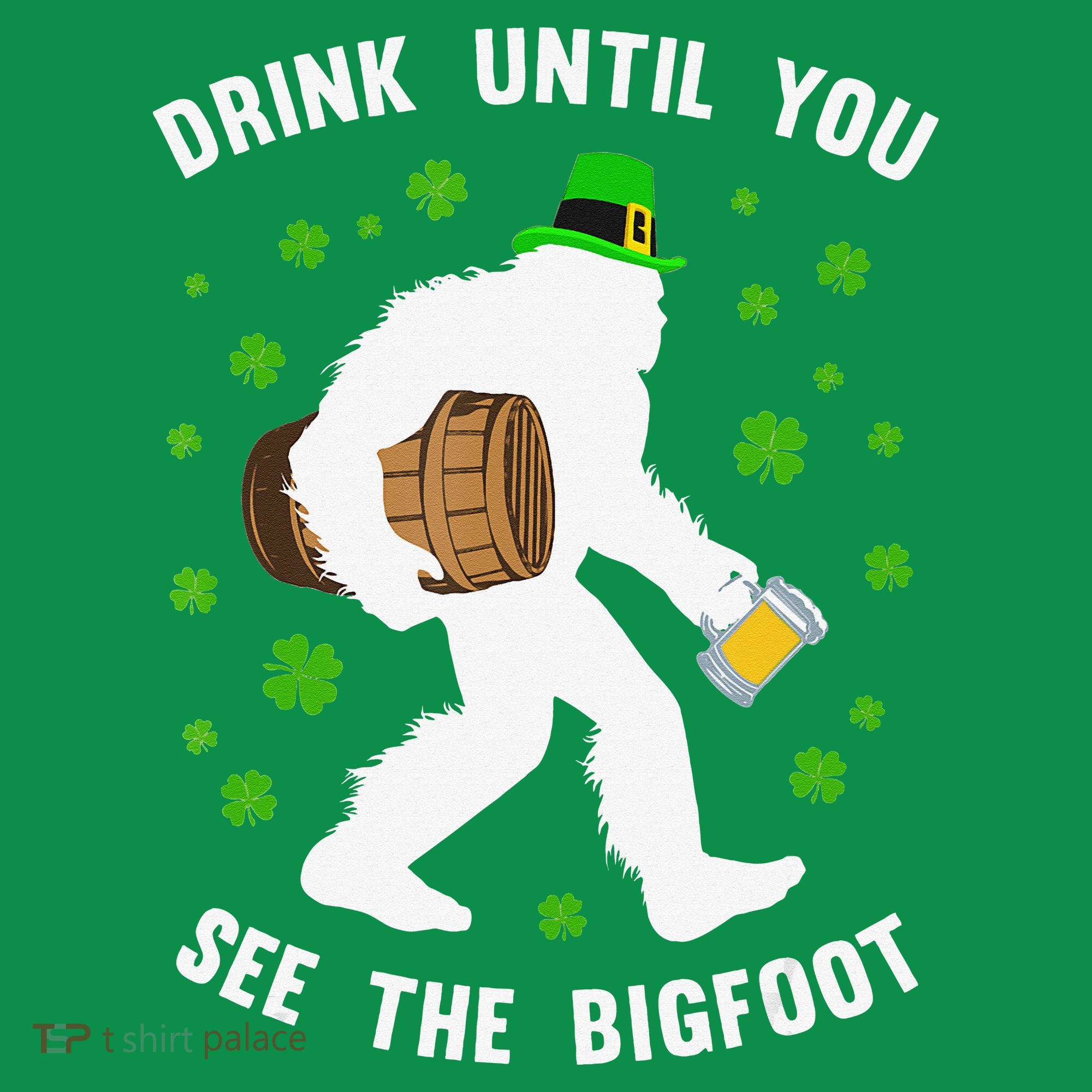 Irish Bigfoot St Patricks Day Leprechaun Sasquatch Party Ornament