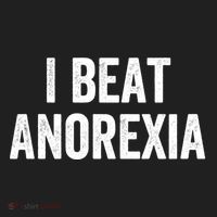 I Beat Survived Anorexia Awareness Survivor Gift Beanie thumb 2