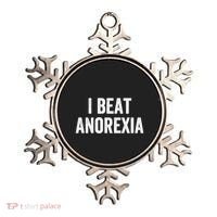 I Beat Survived Anorexia Awareness Survivor Gift Ornament thumb 0