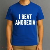 I Beat Survived Anorexia Awareness Survivor Gift T-Shirt thumb 3