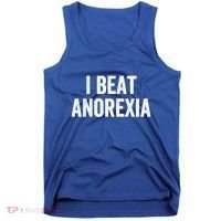 I Beat Survived Anorexia Awareness Survivor Gift Tank Top thumb 0