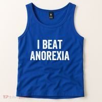 I Beat Survived Anorexia Awareness Survivor Gift Tank Top thumb 2